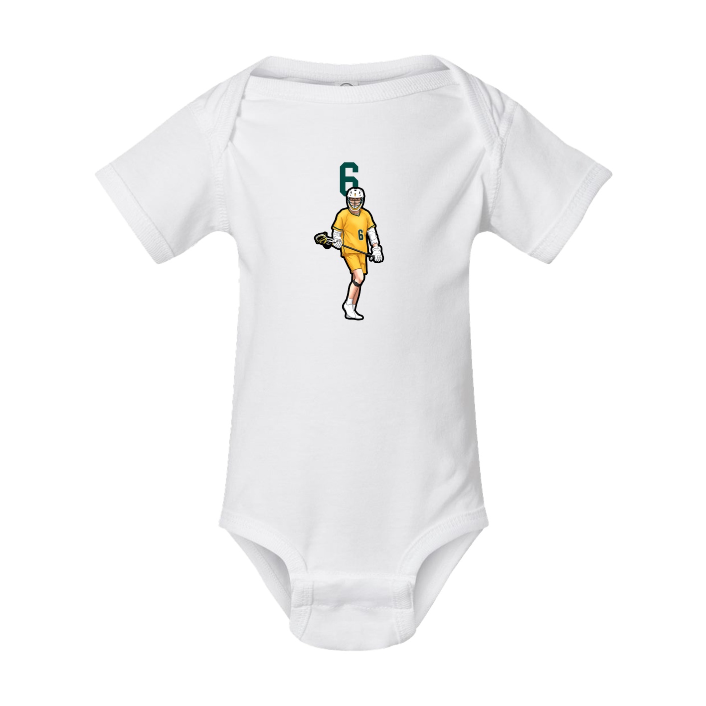Baby Onesie — Number Top in White