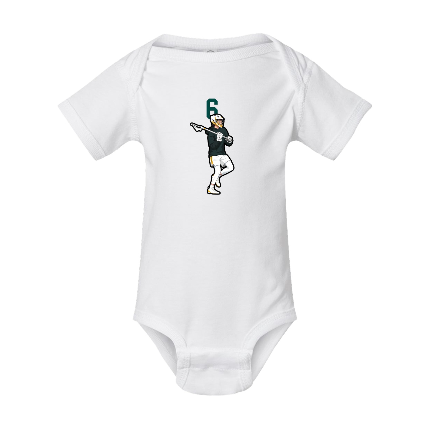 Baby Onesie — Number Top in White