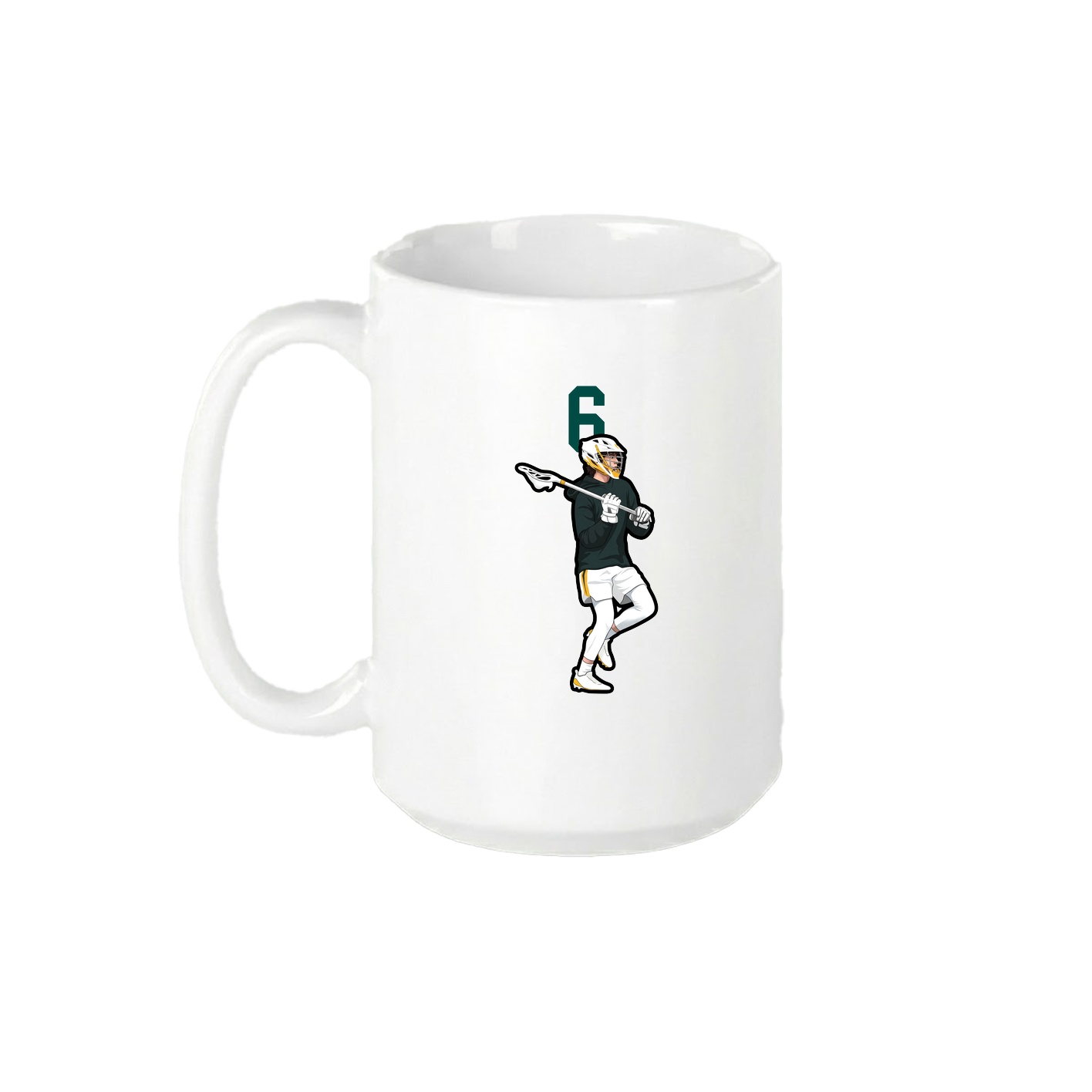 15oz Coffee Mug — Number Top in White
