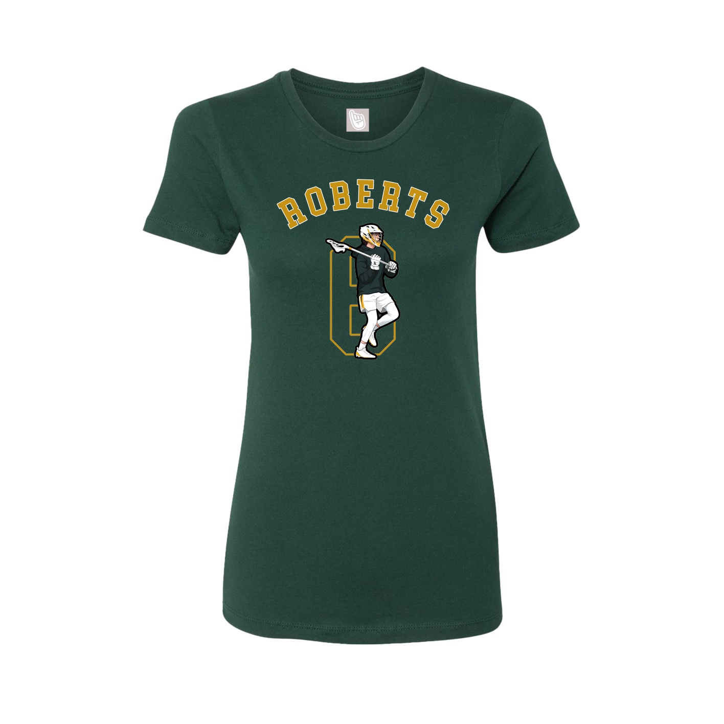 Fitted Women's Tee — Shirsey Arch in Green