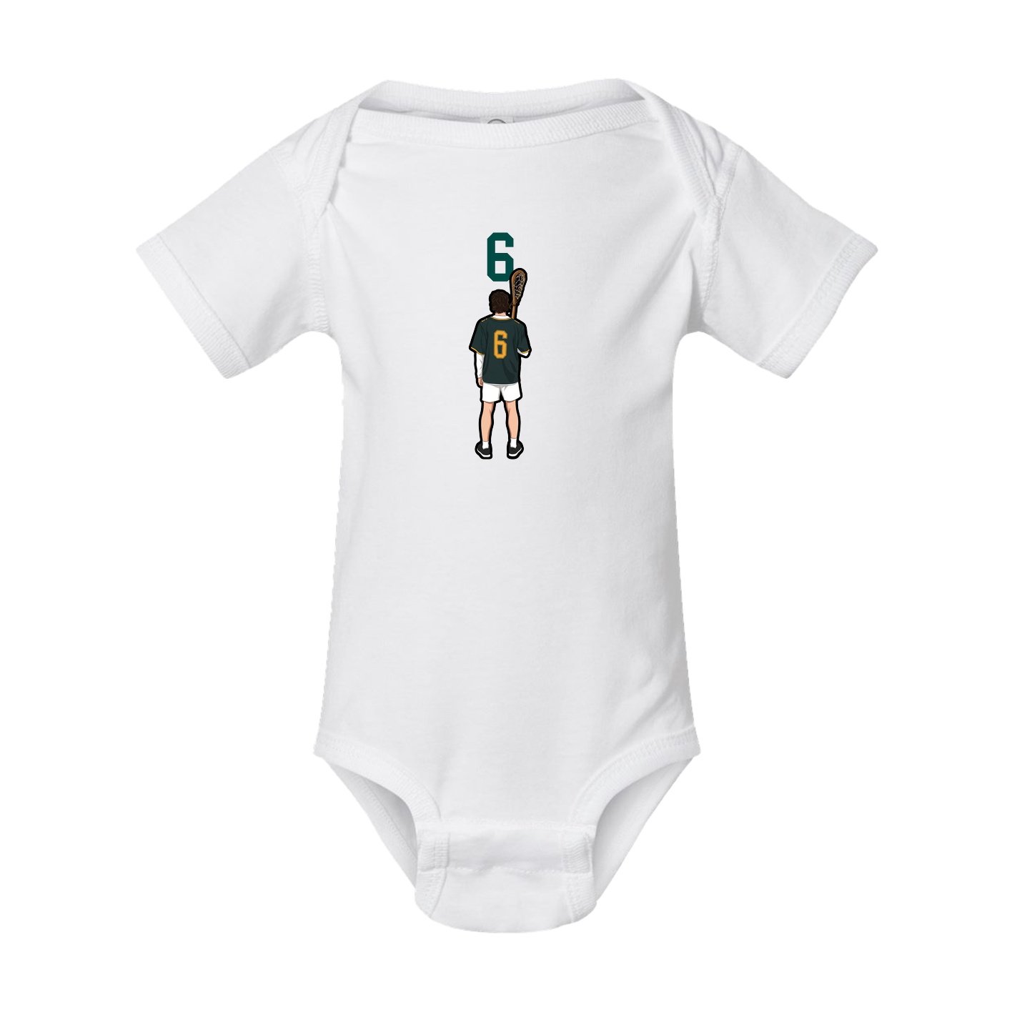 Baby Onesie — Number Top in White