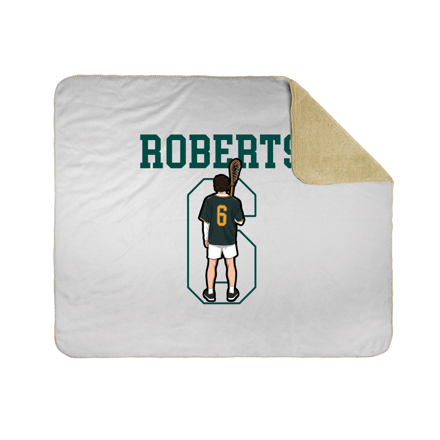 50x60 Sherpa Lined Throw Blanket