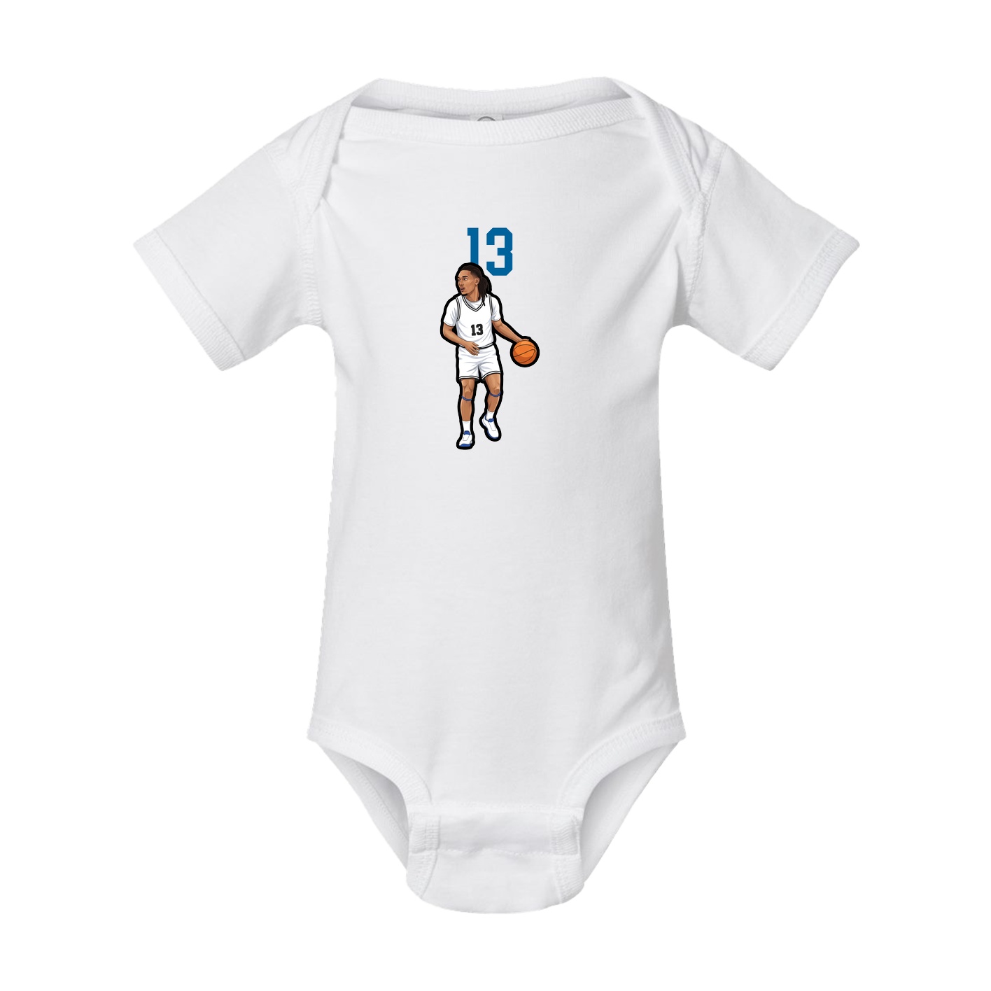 Baby Onesie — Number Top in White