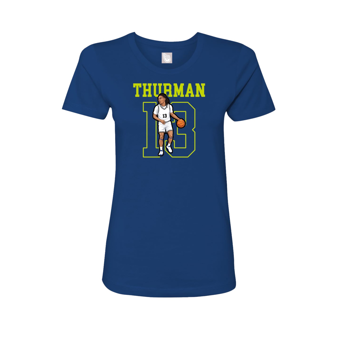 Fitted Women's Tee — Shirsey in Royal