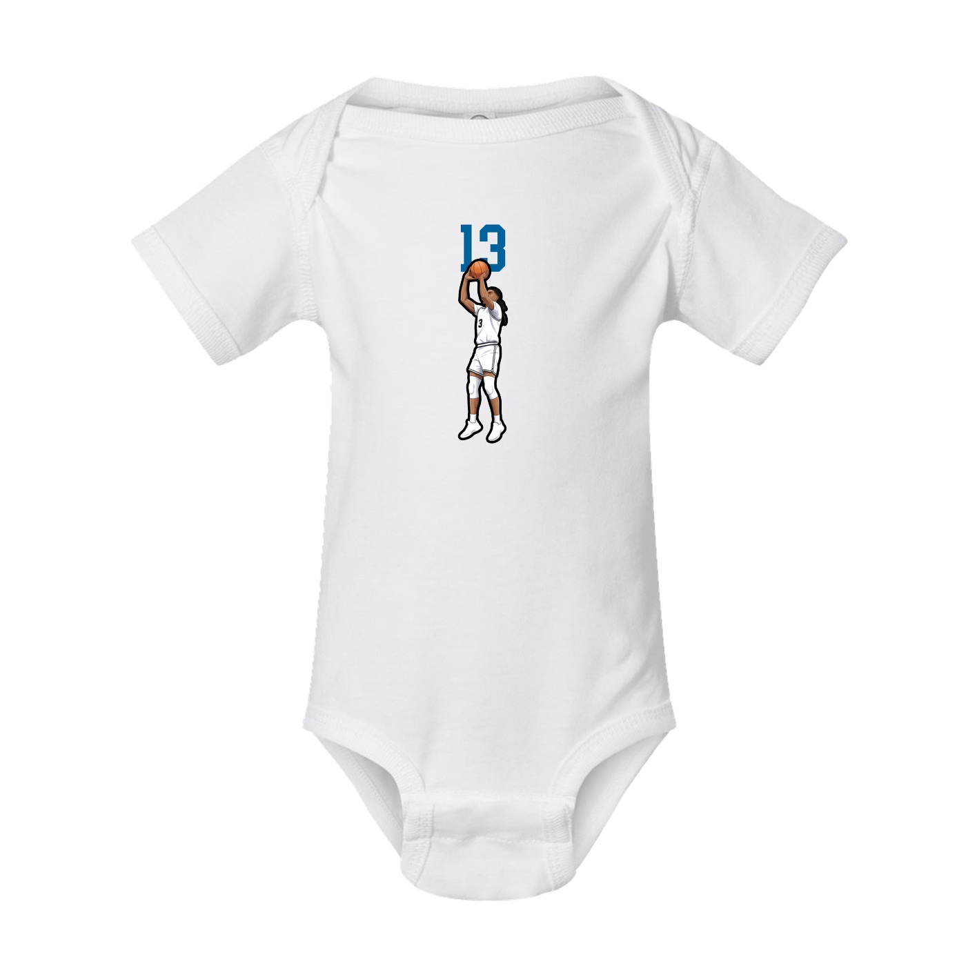 Baby Onesie — Number Top in White