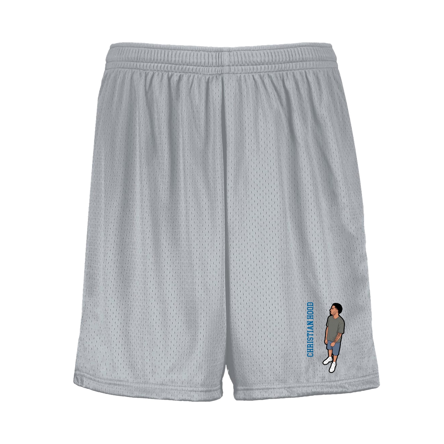 Shorts — Name Vertical in Silver