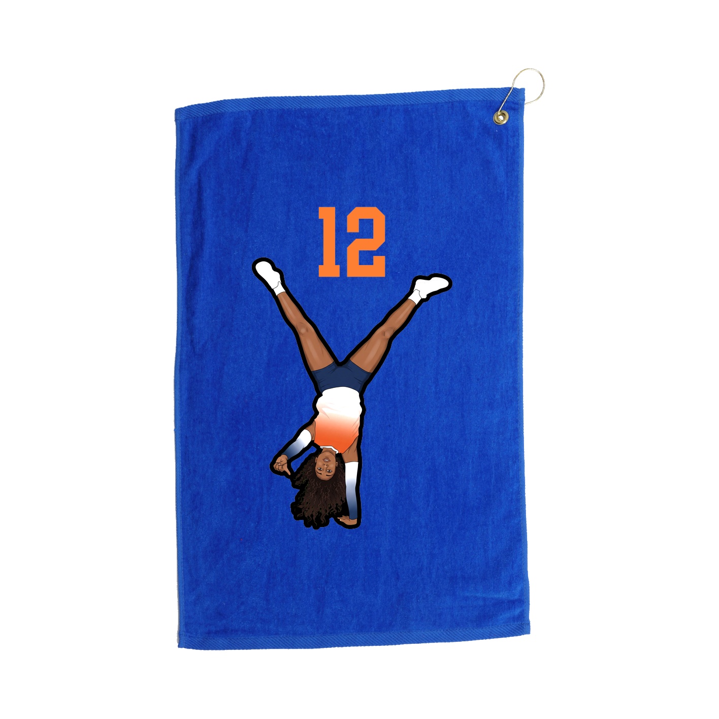 Golf Towel — Number Top in Royal