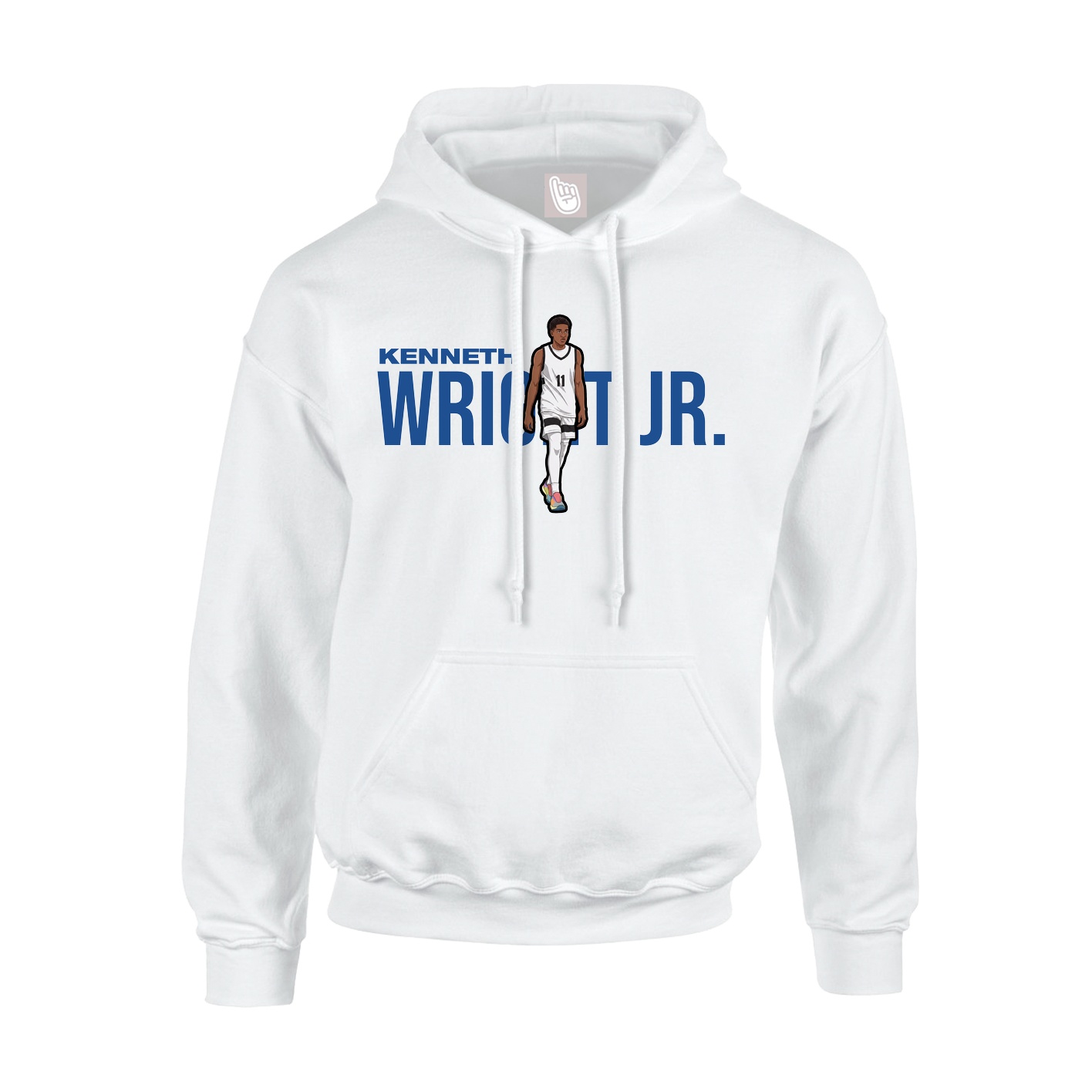 Youth Hoodie — Player Name in White