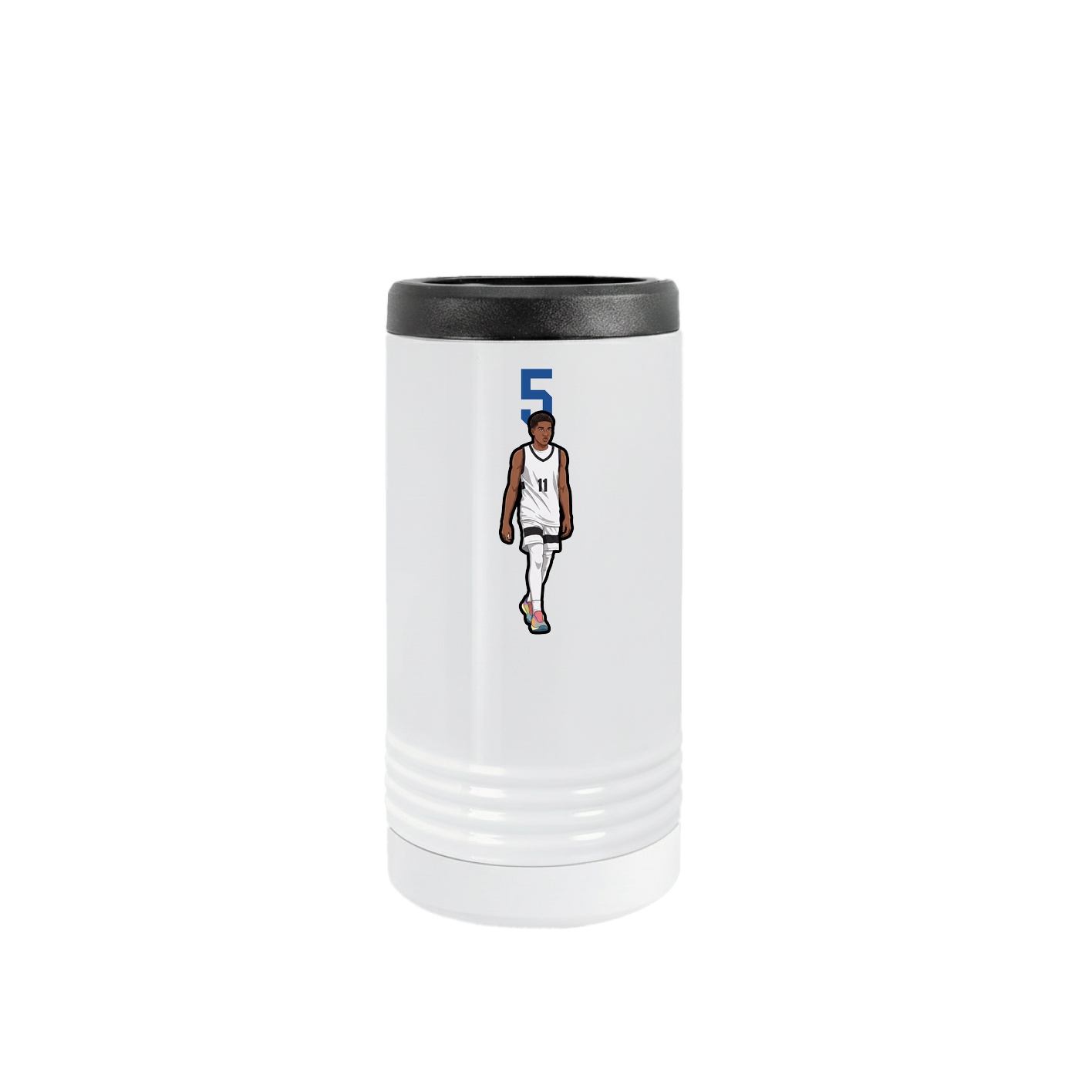 Slim Beverage Holder — Number Top in White