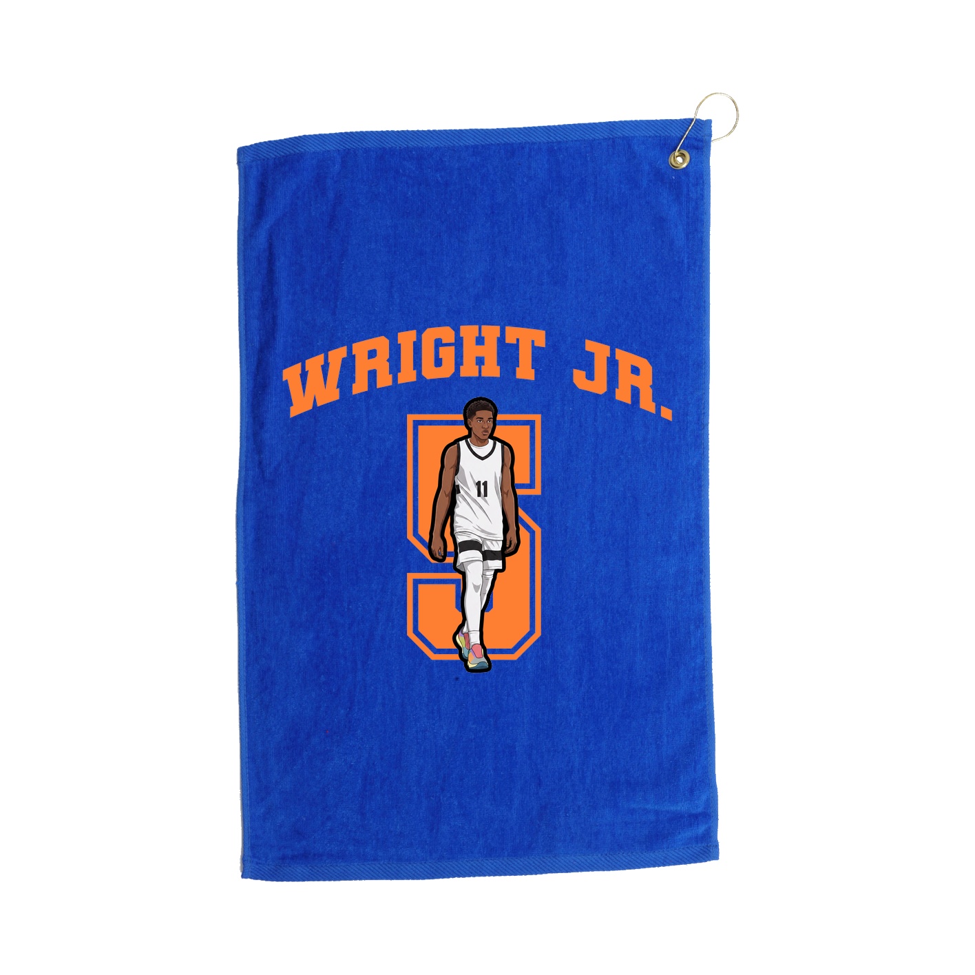 Golf Towel — Number in Royal