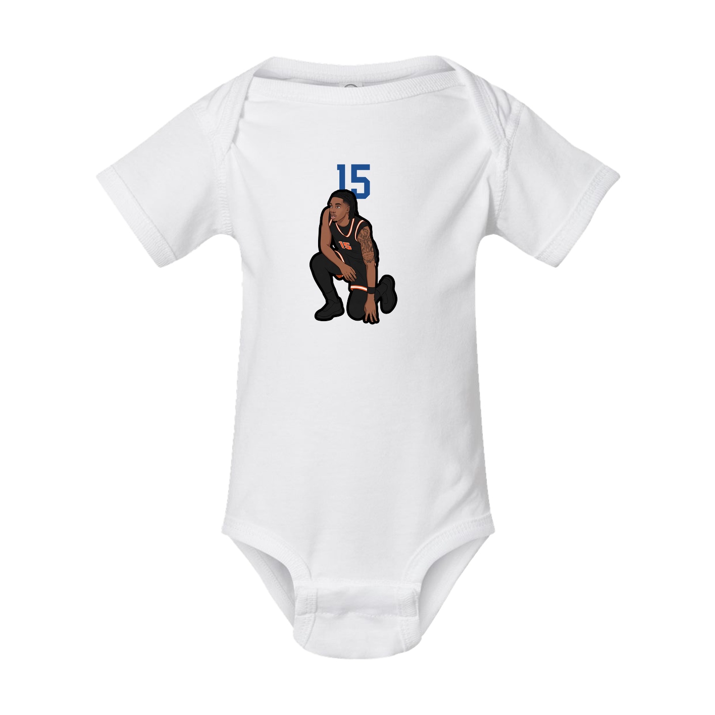 Baby Onesie — Number Top in White