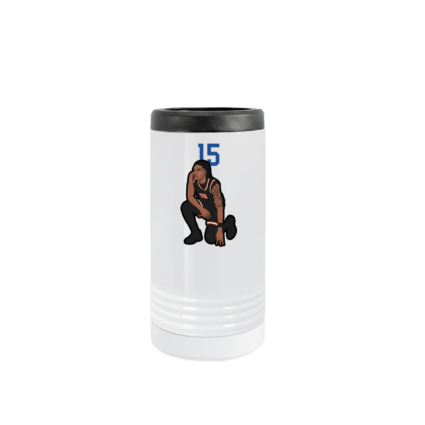 Slim Beverage Holder — Number Top in White