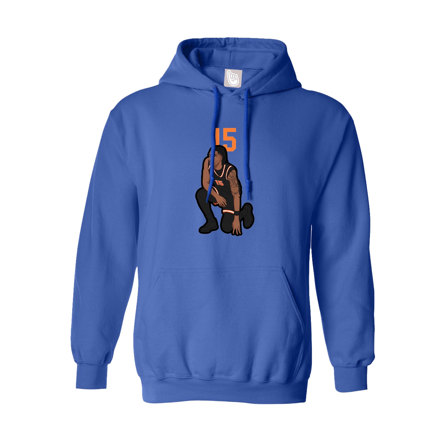 Youth Hoodie — Number Top in Royal