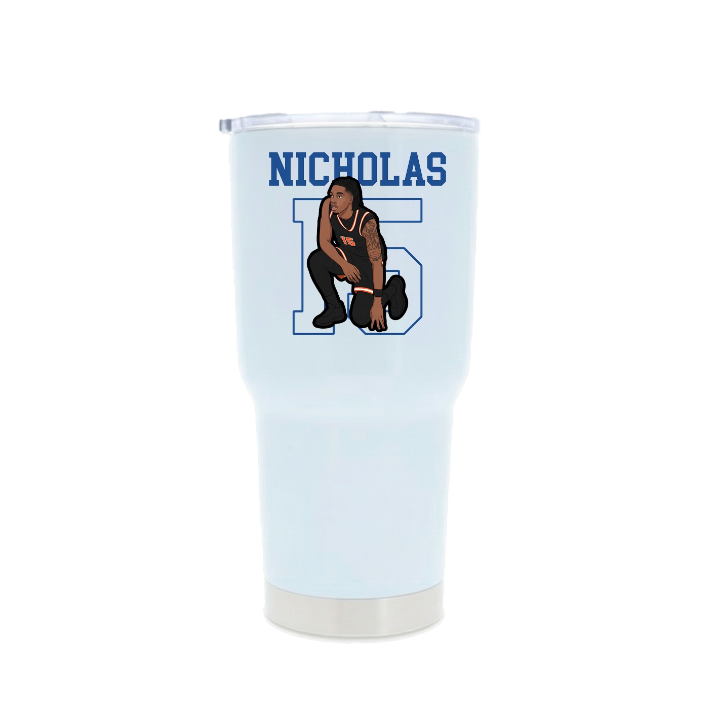 30oz Stainless Steel Tumbler — Shirsey in White