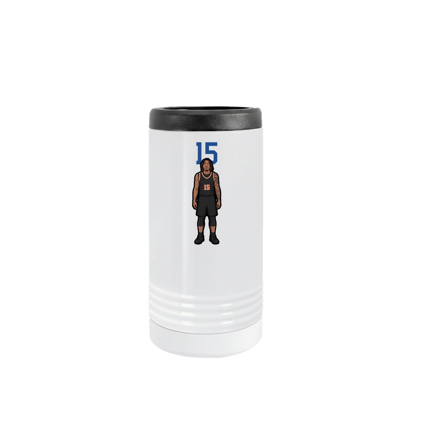Slim Beverage Holder — Number Top in White