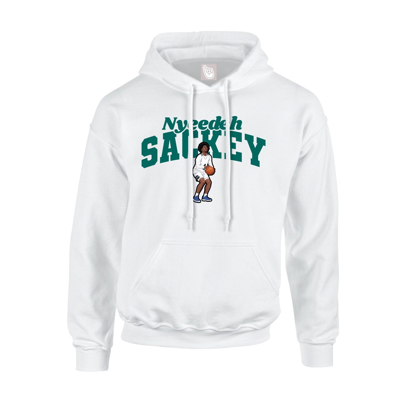 Hoodie — Signature Arch in White
