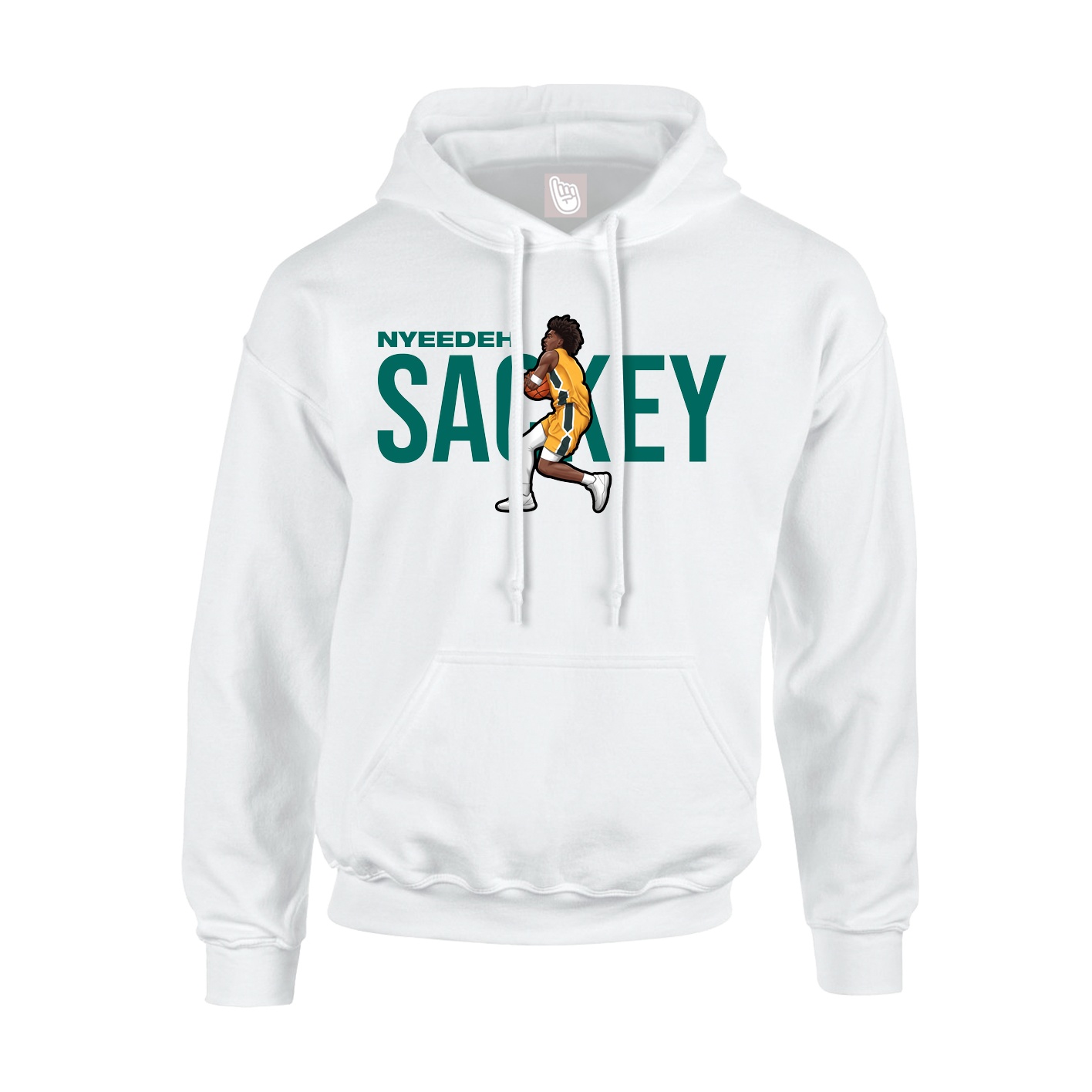 Youth Hoodie — Player Name in White