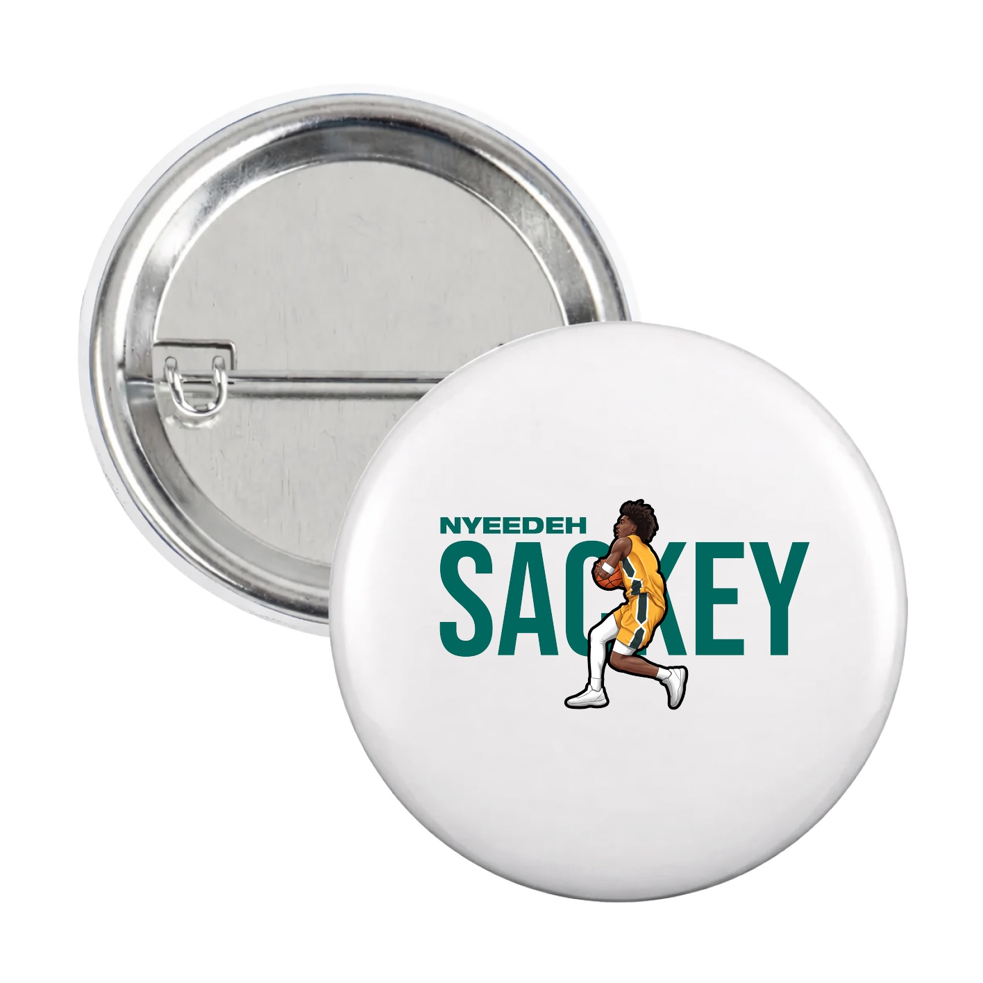 Game Day Button — Player Name in White