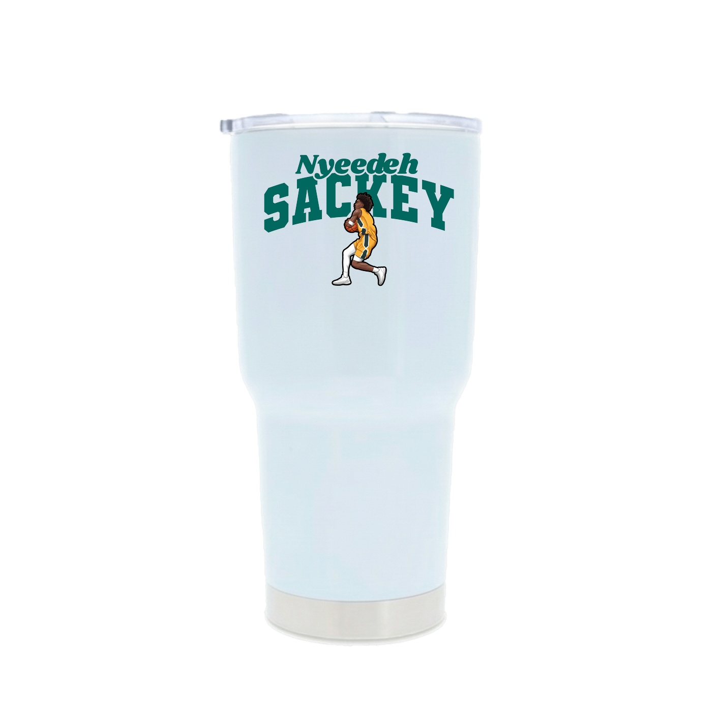 30oz Stainless Steel Tumbler — Signature Arch in White