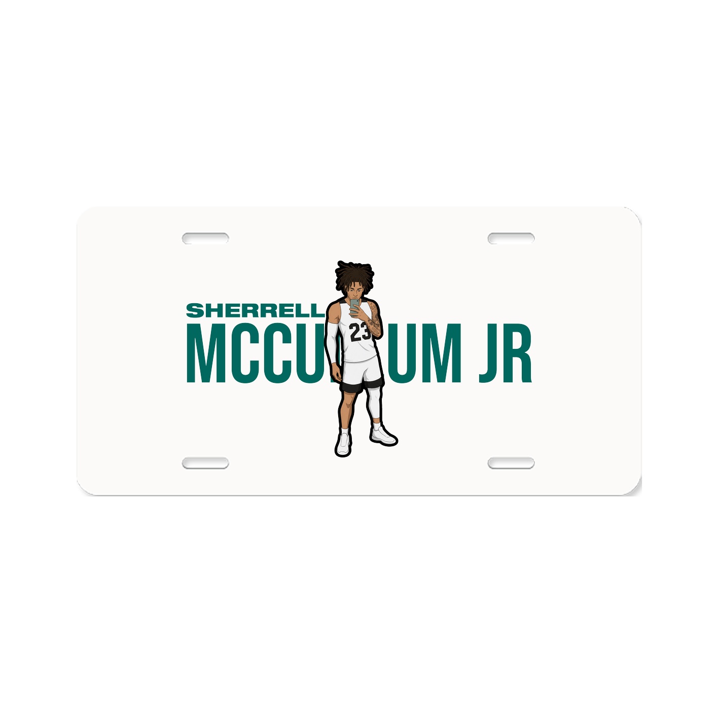 License Plate — Player Name in Classic