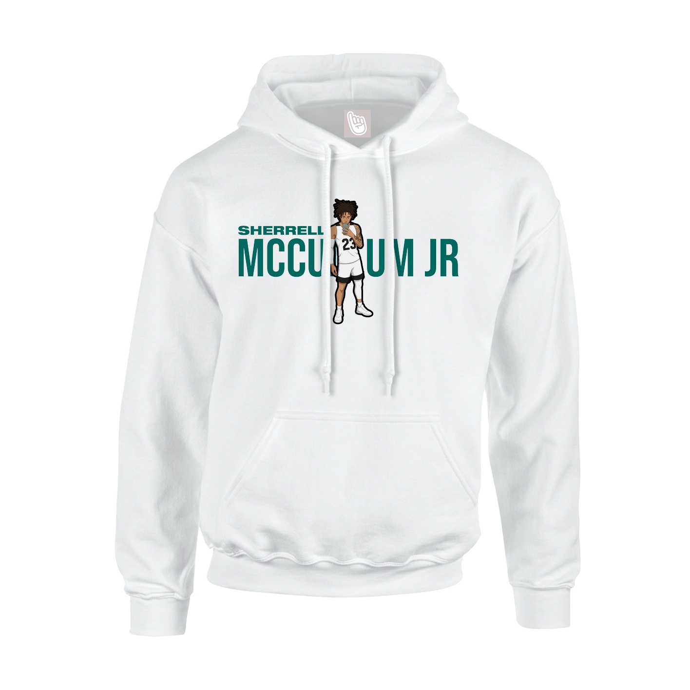 Youth Hoodie — Player Name in White