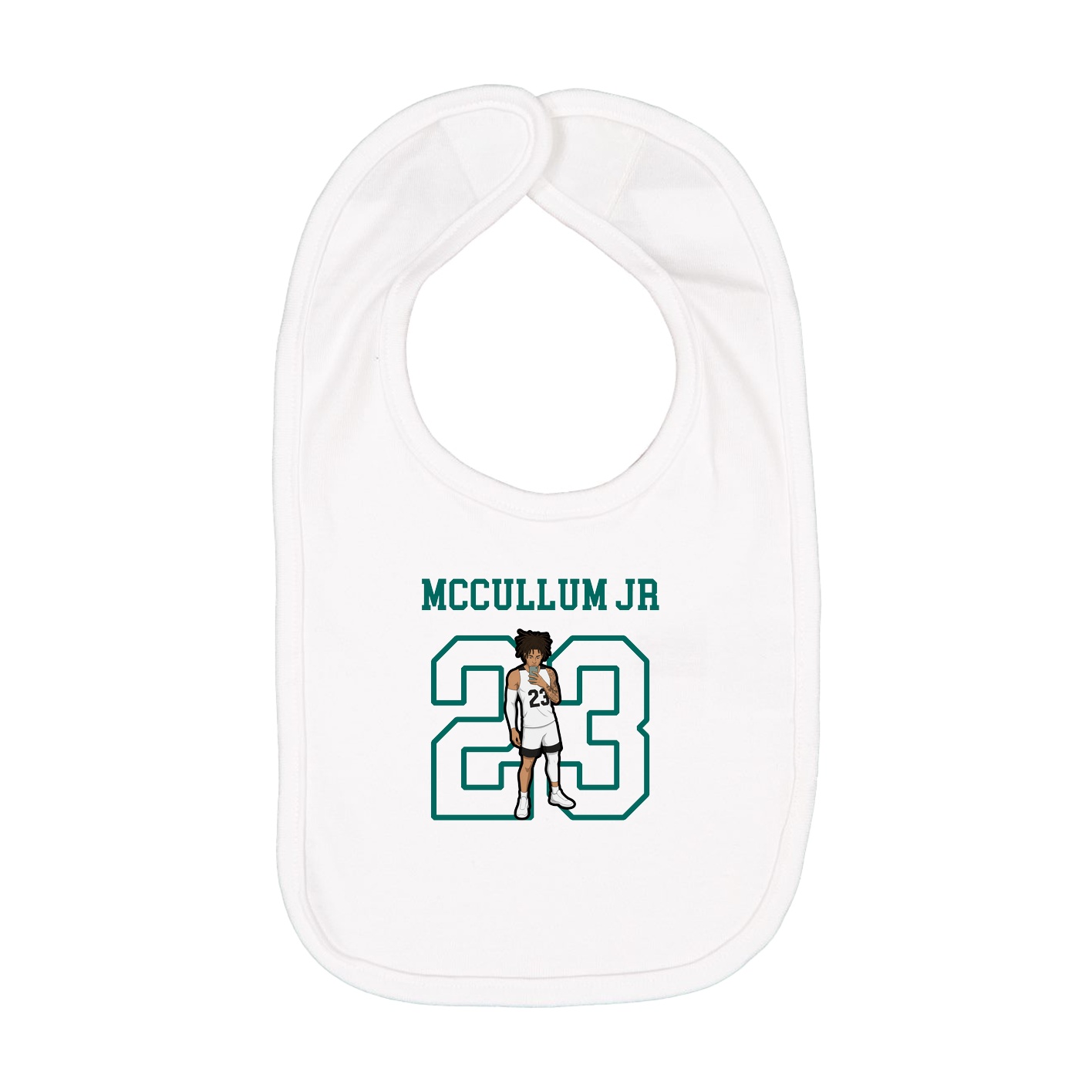 Infant Bib — Shirsey in White