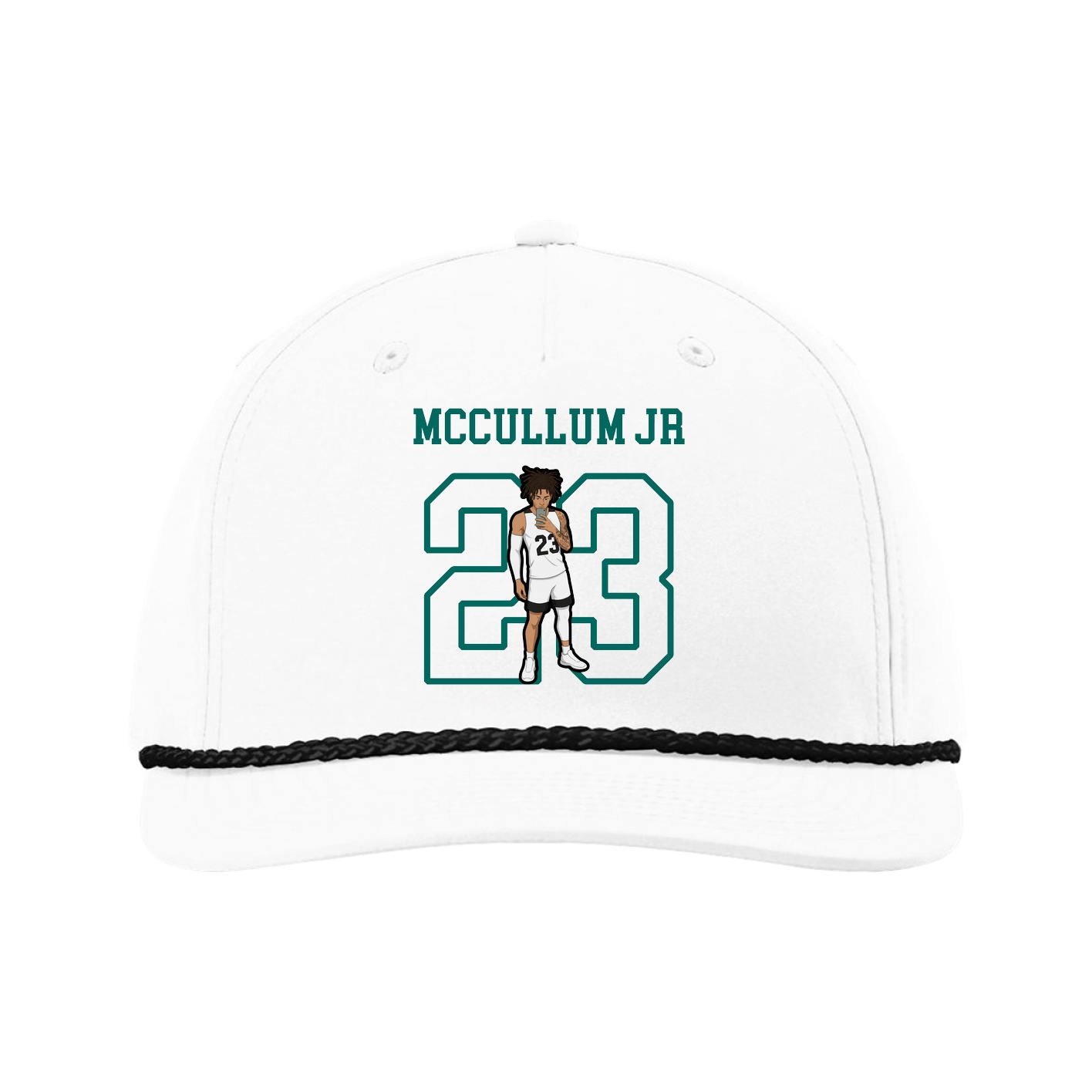 Five-Panel Classic Rope Cap — Shirsey in White