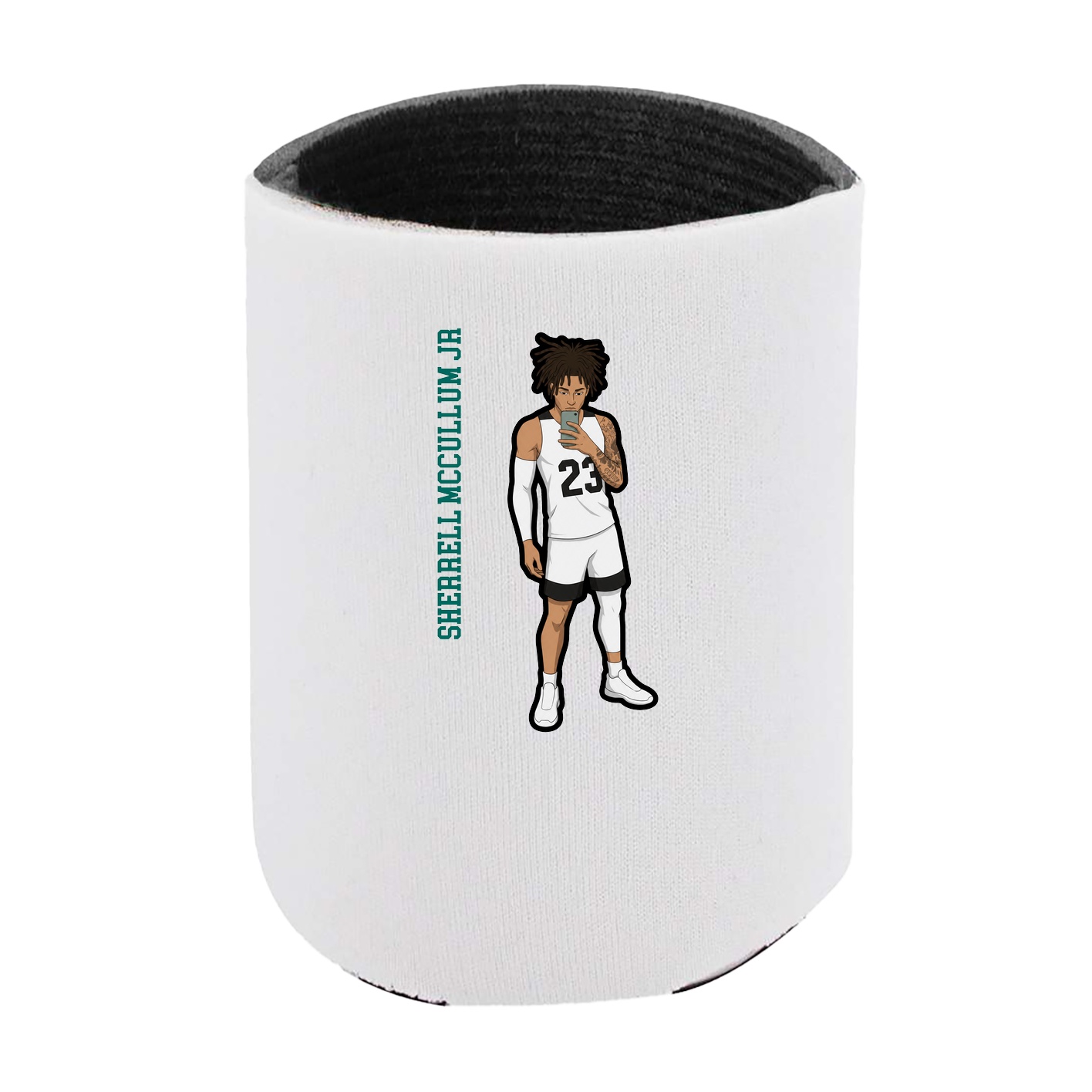 Can Holder — Name Vertical in White