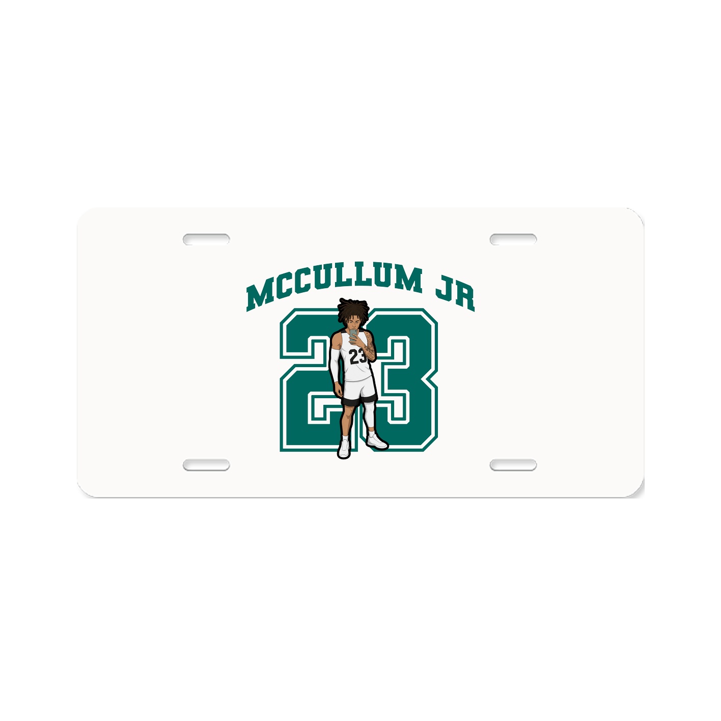License Plate — Number in Classic