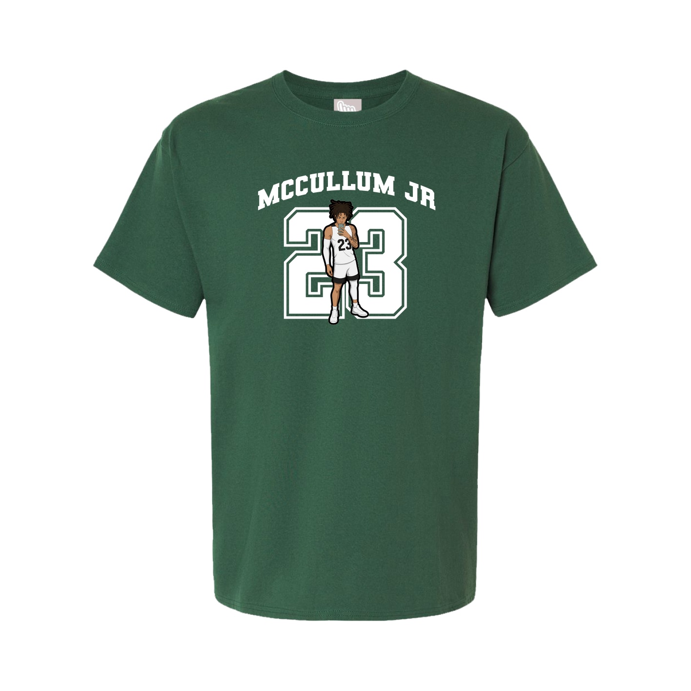 Youth Tee — Number in Green