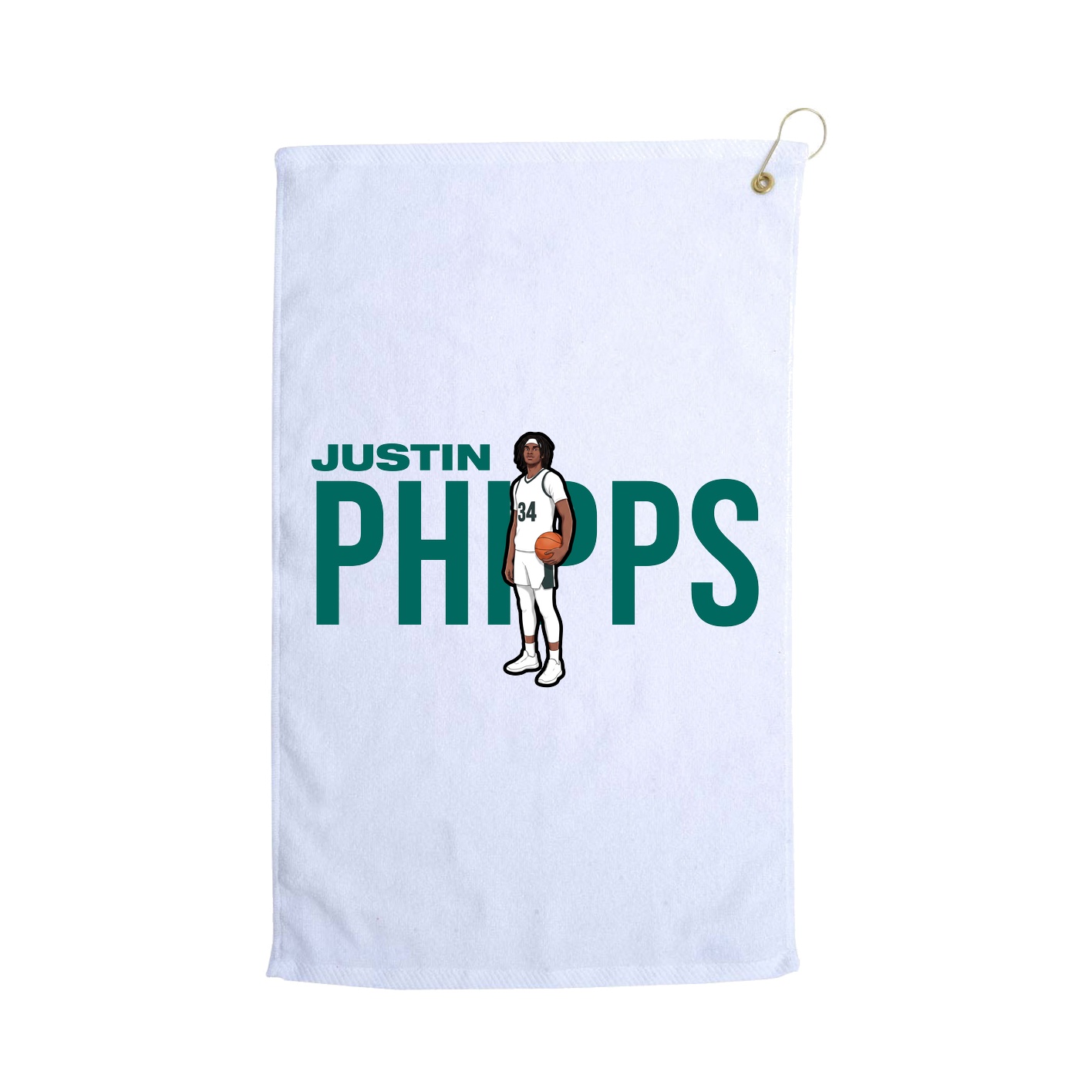 Golf Towel — Player Name in White