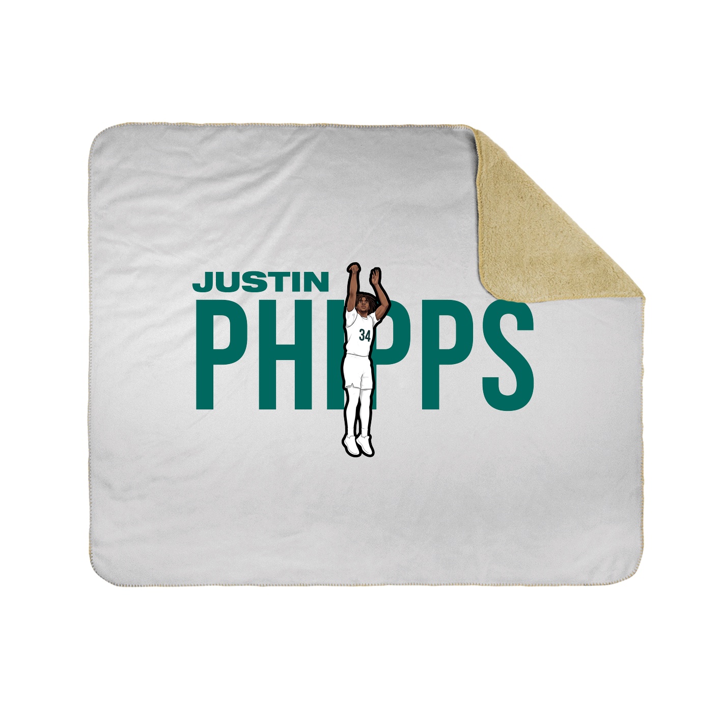 Throw Blanket — Player Name in White