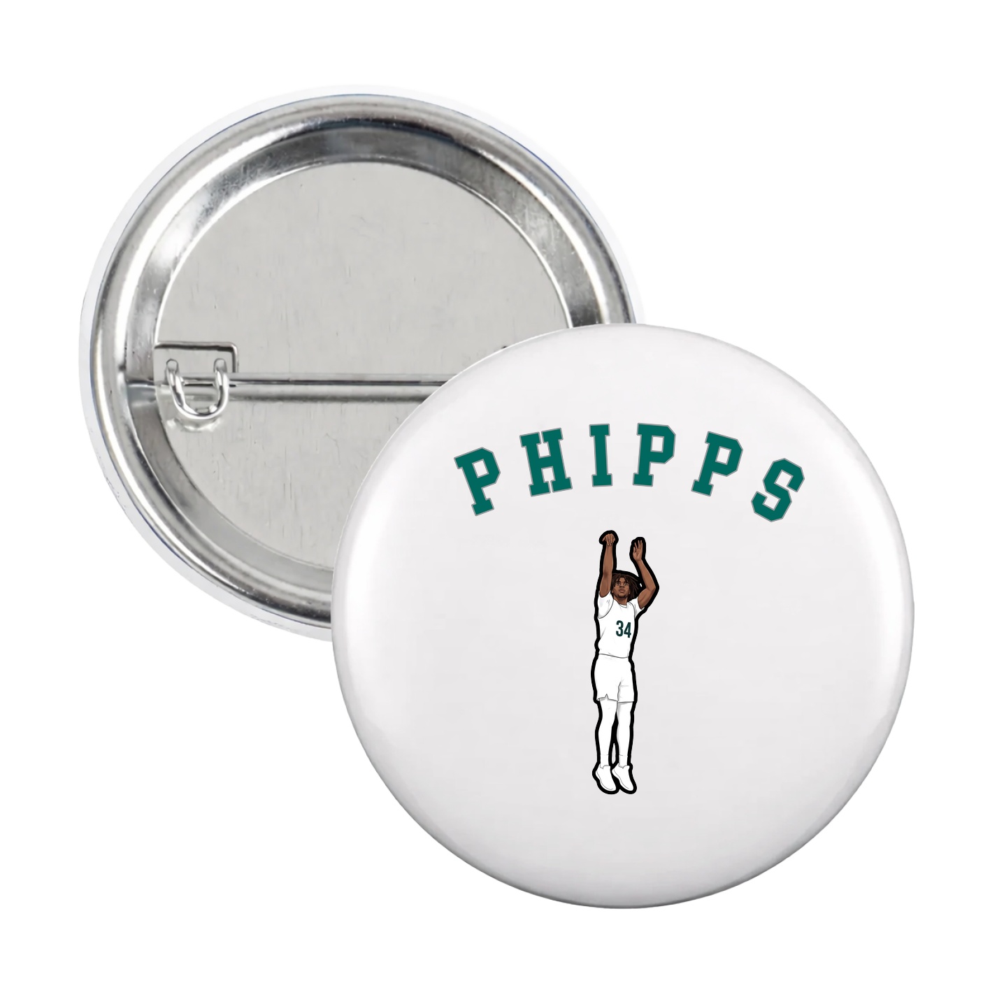 Game Day Button — Shirsey Arch in White