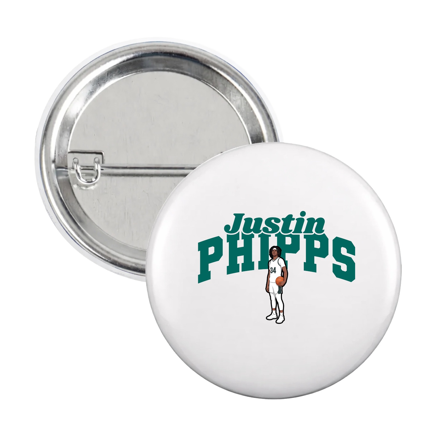 Game Day Button — Signature Arch in White