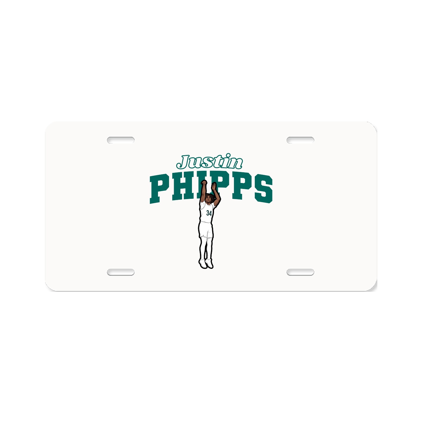 License Plate — Name Arch in Classic