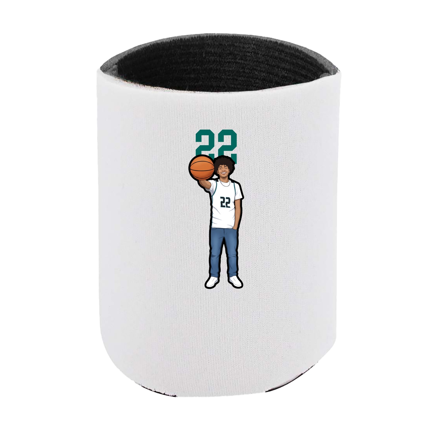 Can Holder — Number Top in White