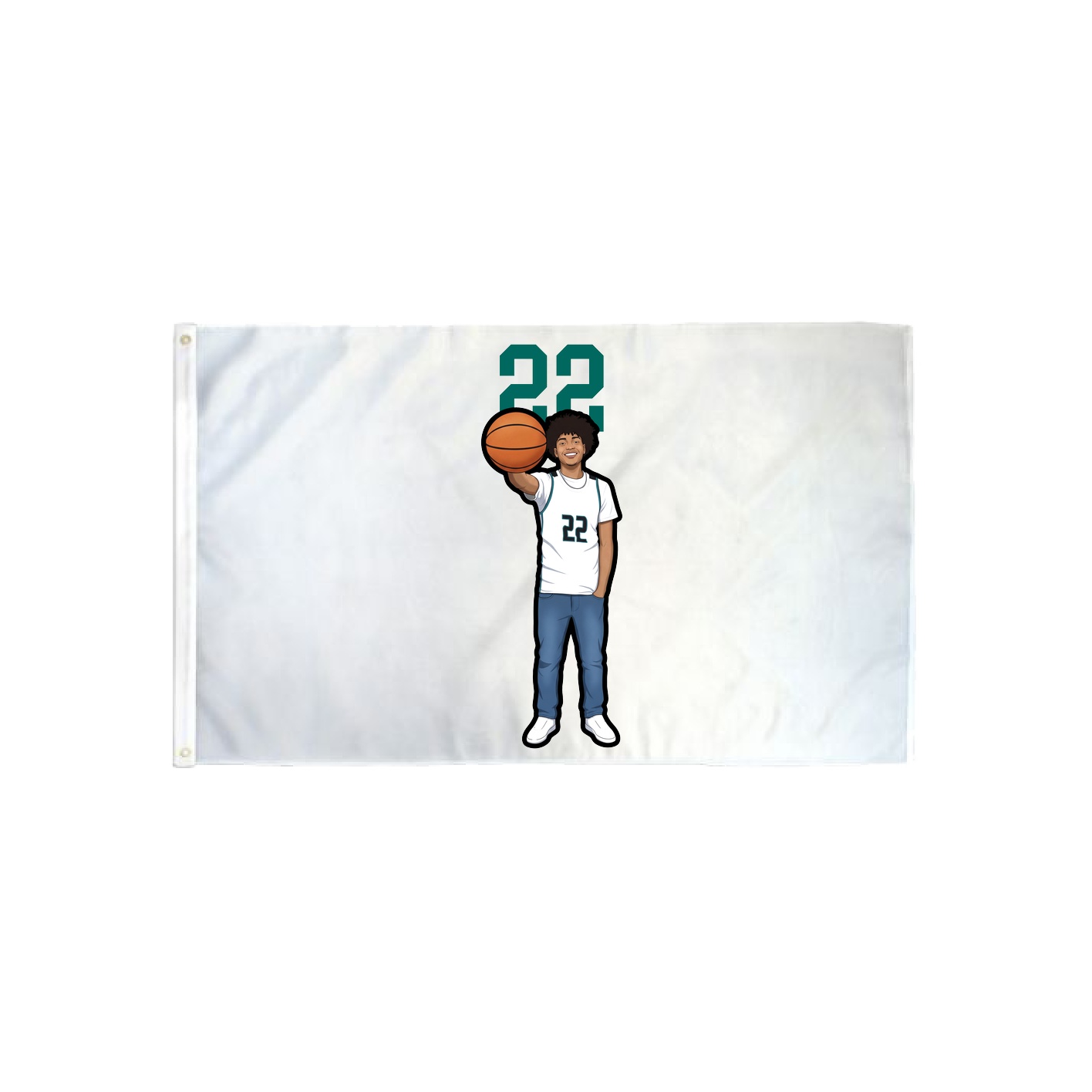 3x5 Flag — Number Top in Classic