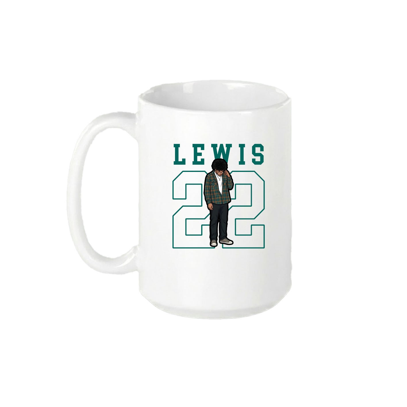 15oz Coffee Mug — Shirsey in White