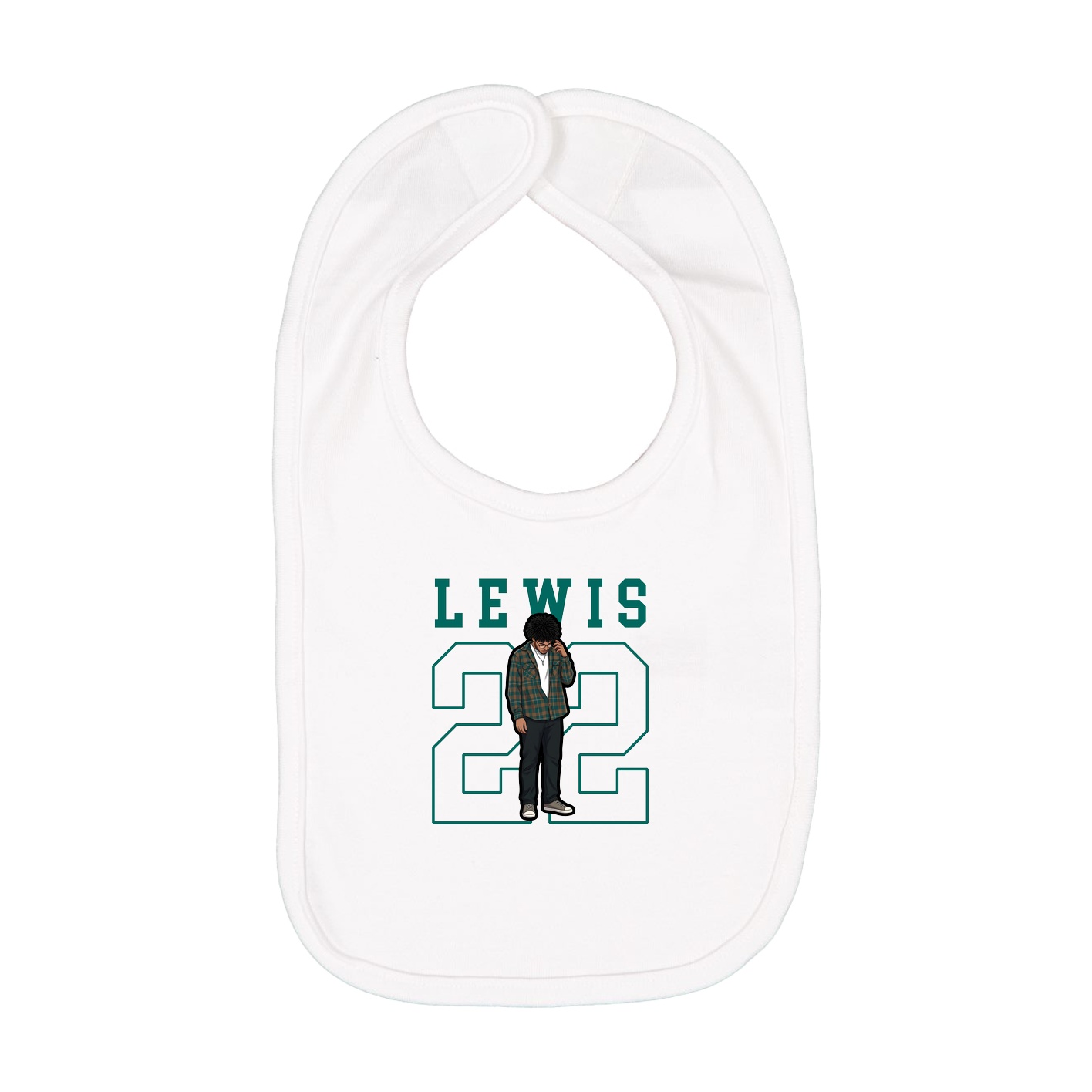 Infant Bib — Shirsey in White