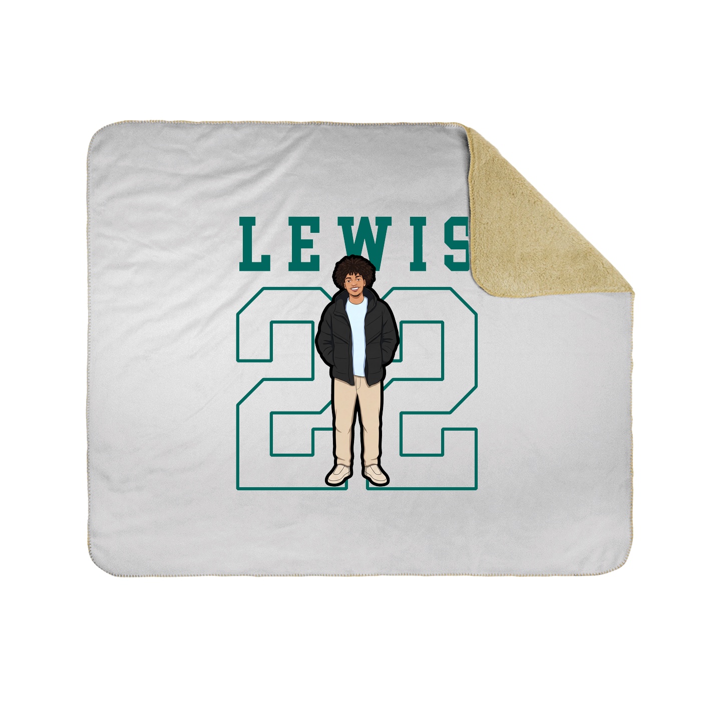 Throw Blanket — Shirsey in White