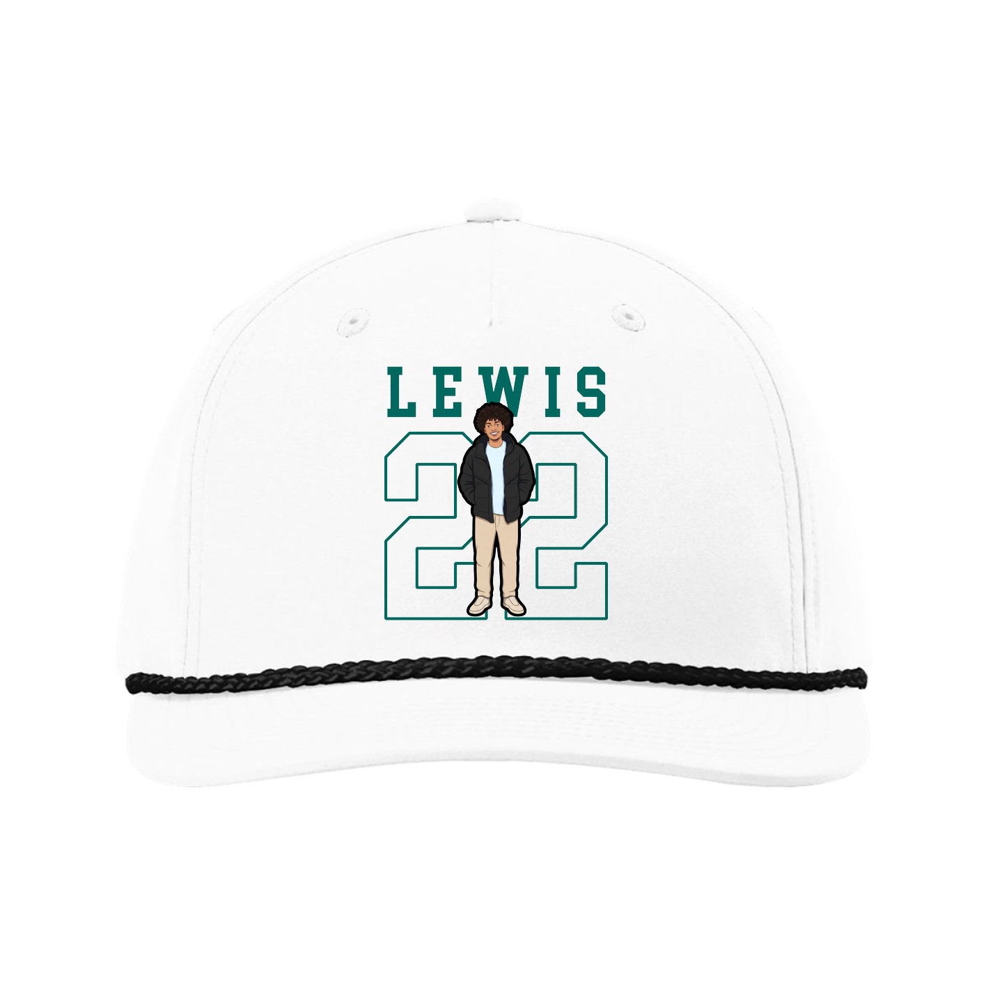 Five-Panel Classic Rope Cap — Shirsey in White