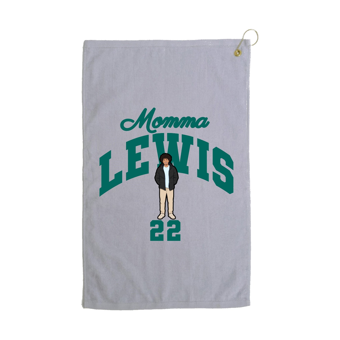 Golf Towel — Mothers Day Arch in Grey
