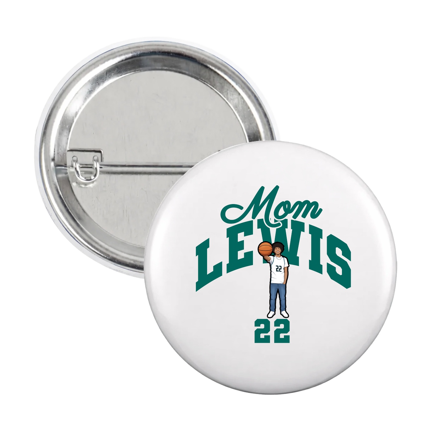 Game Day Button — Mothers Day Arch in White