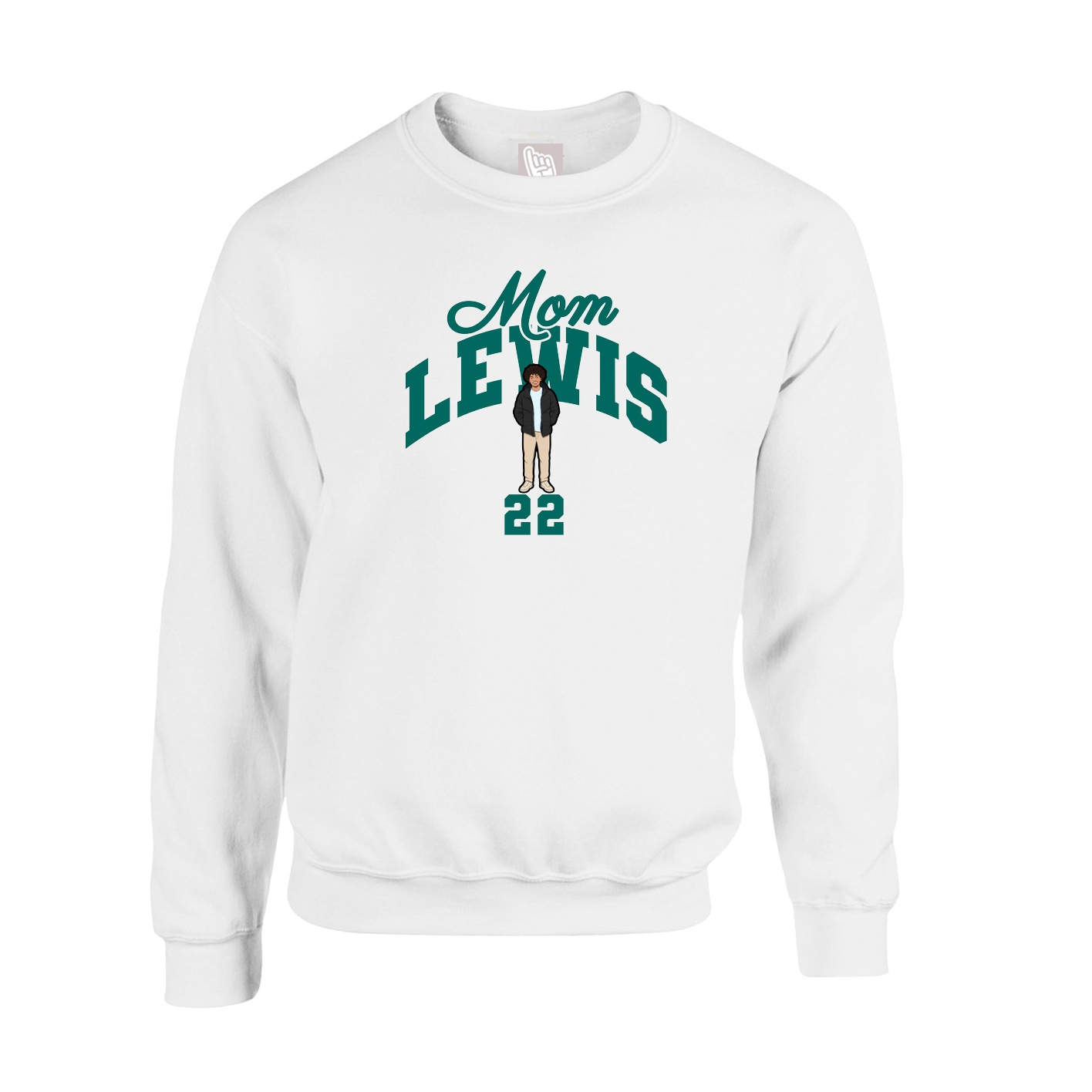 Fleece Crew — Mothers Day Arch in White