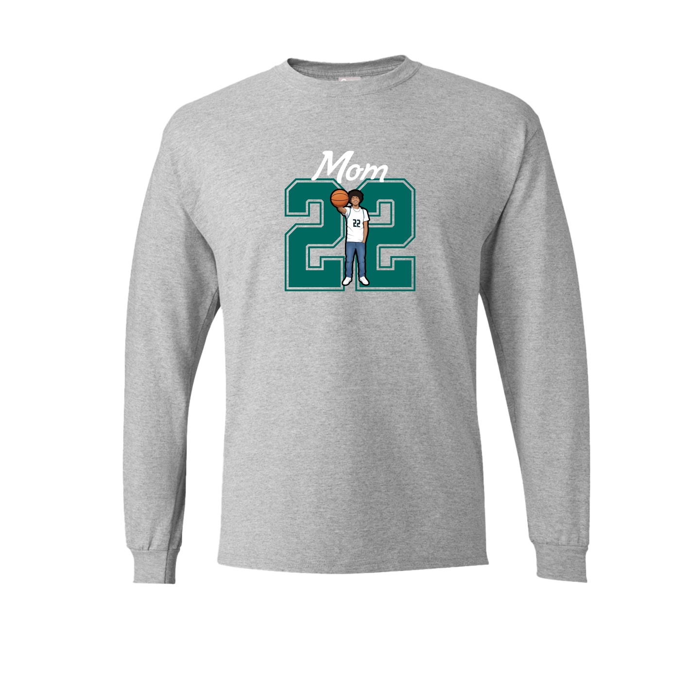 Long Sleeve Tee — Mothers Day Shirsey in Grey