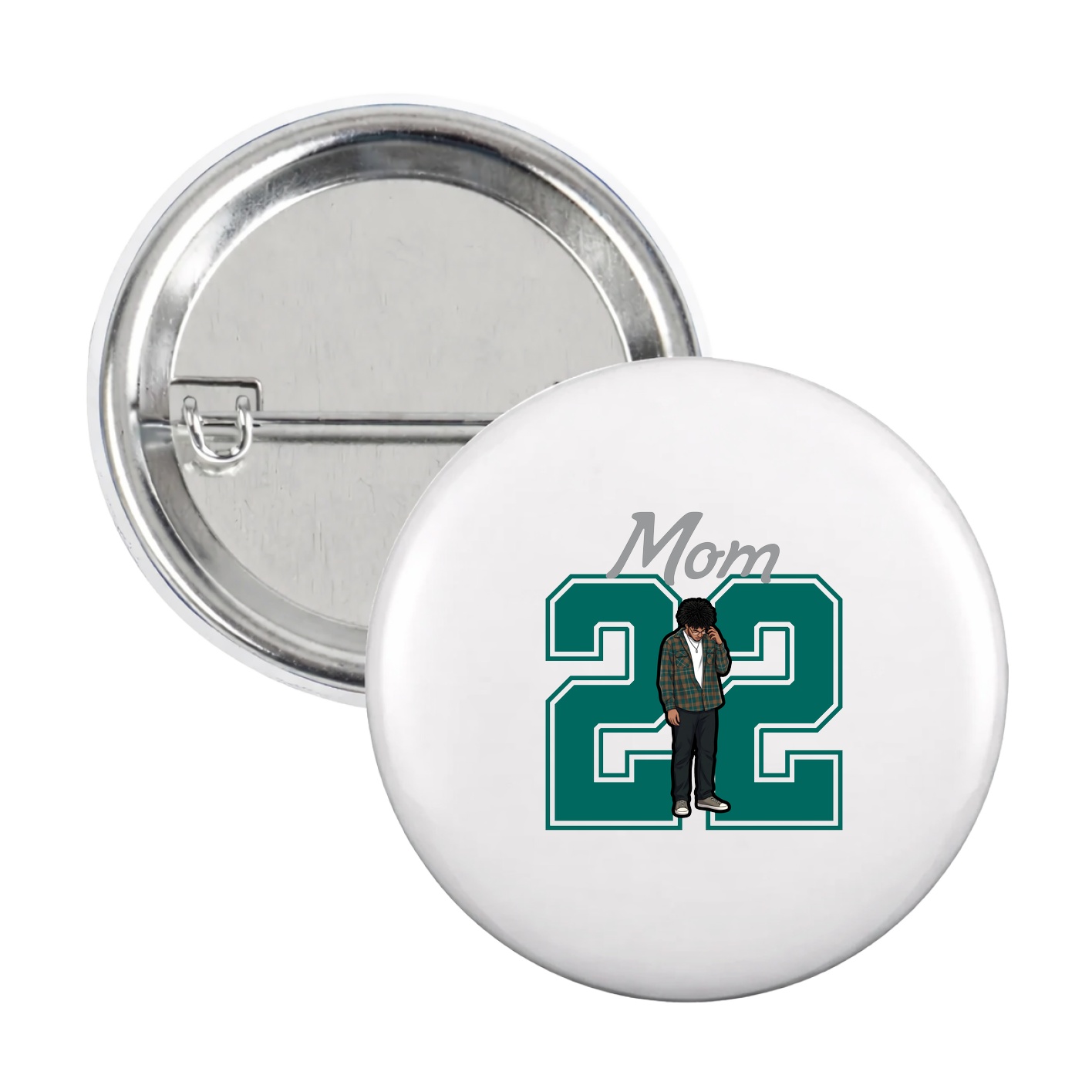 Game Day Button — Mothers Day Shirsey in White
