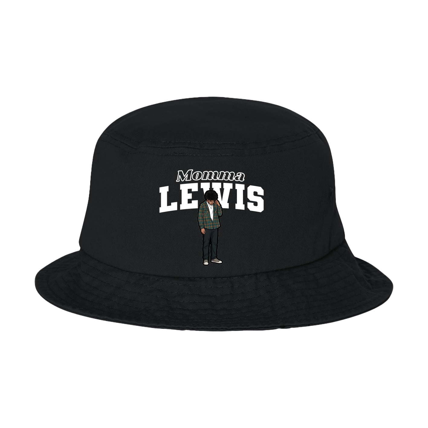 Bucket Cap — Mothers Day Block in Black