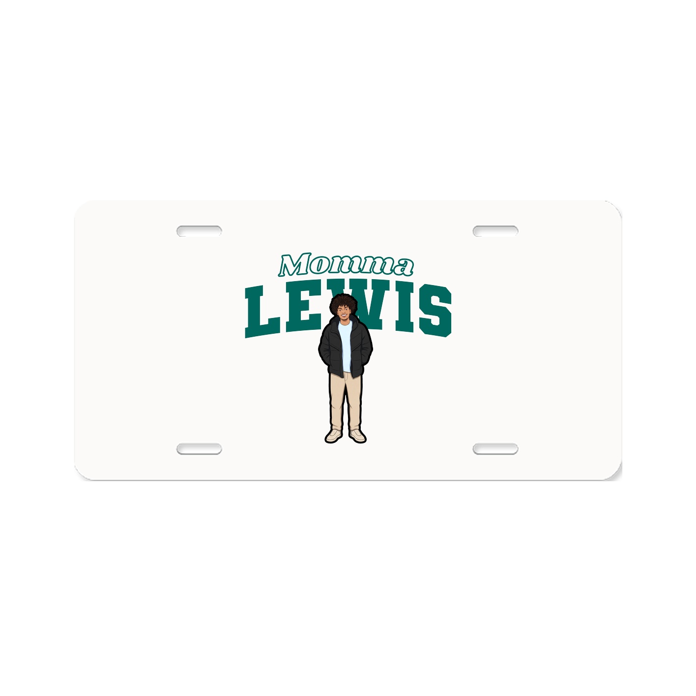 License Plate — Mothers Day Block in Classic