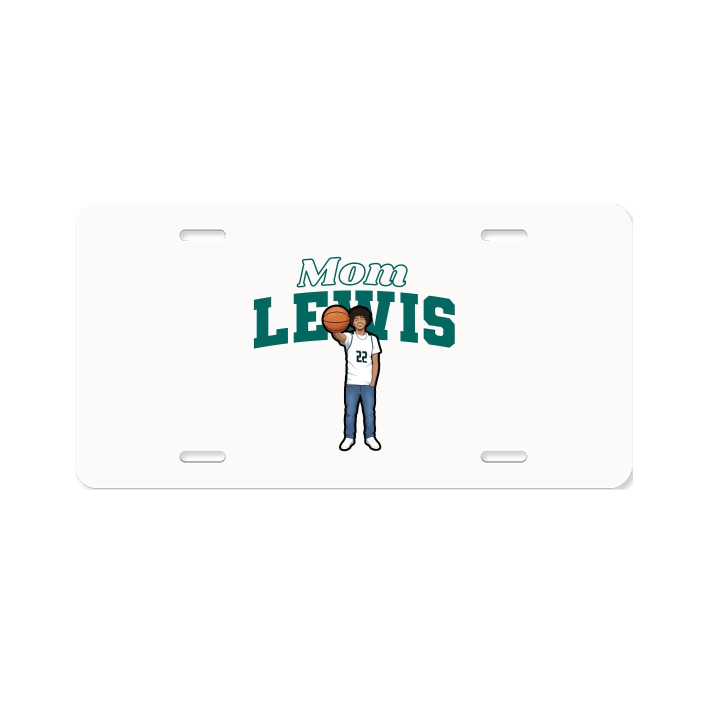 License Plate — Mothers Day Block in Classic