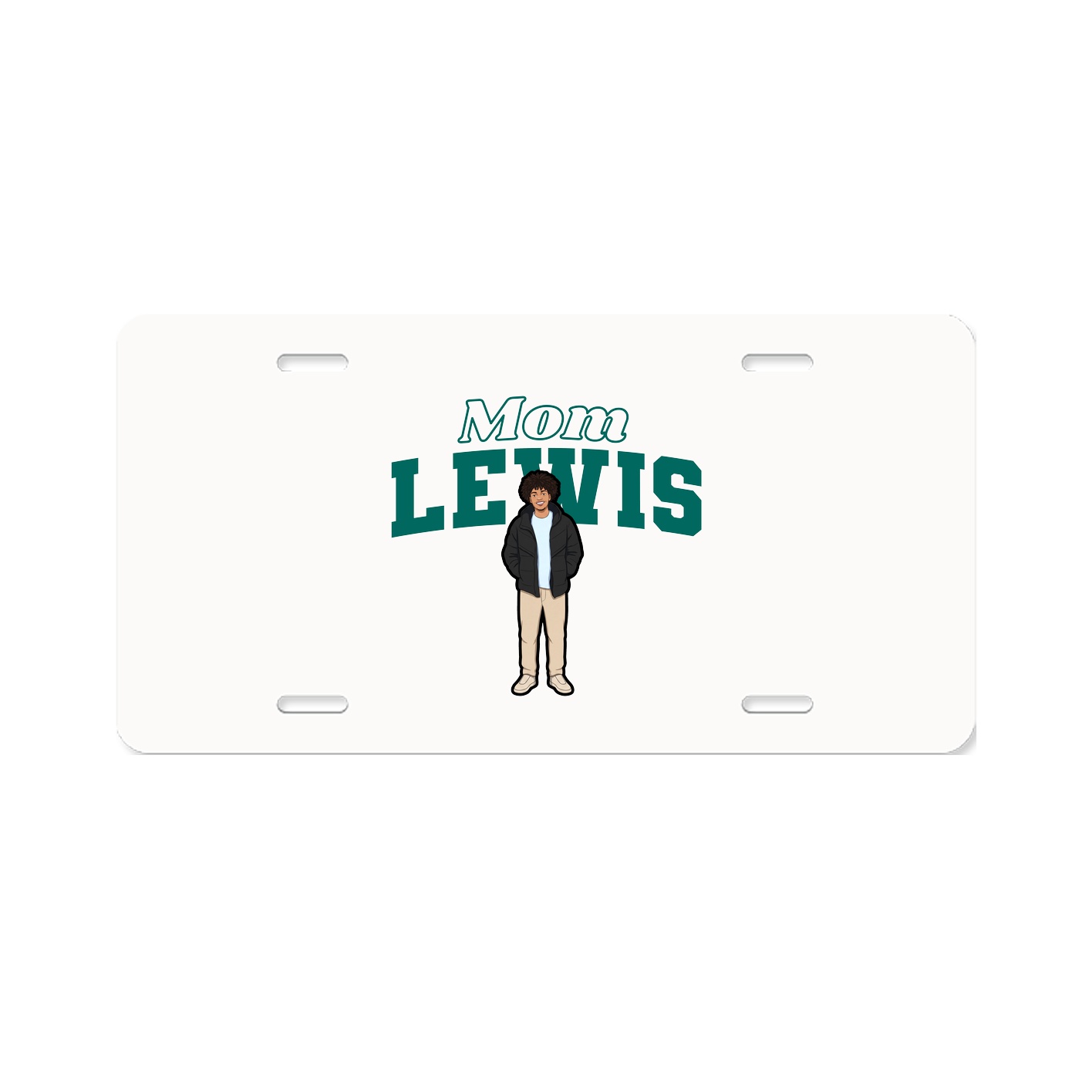 License Plate — Mothers Day Block in Classic